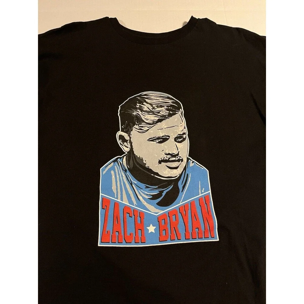 Zach Bryan Double Sided Country Music Concert Tour Album T-Shirt Tee XL Black - Picture 4 of 8
